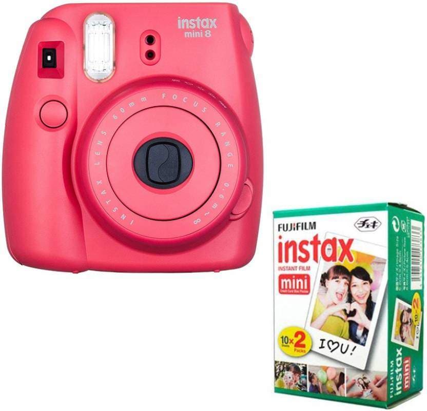 FUJIFILM instax Mini Raspberry with 10x2 film) Instant Camera