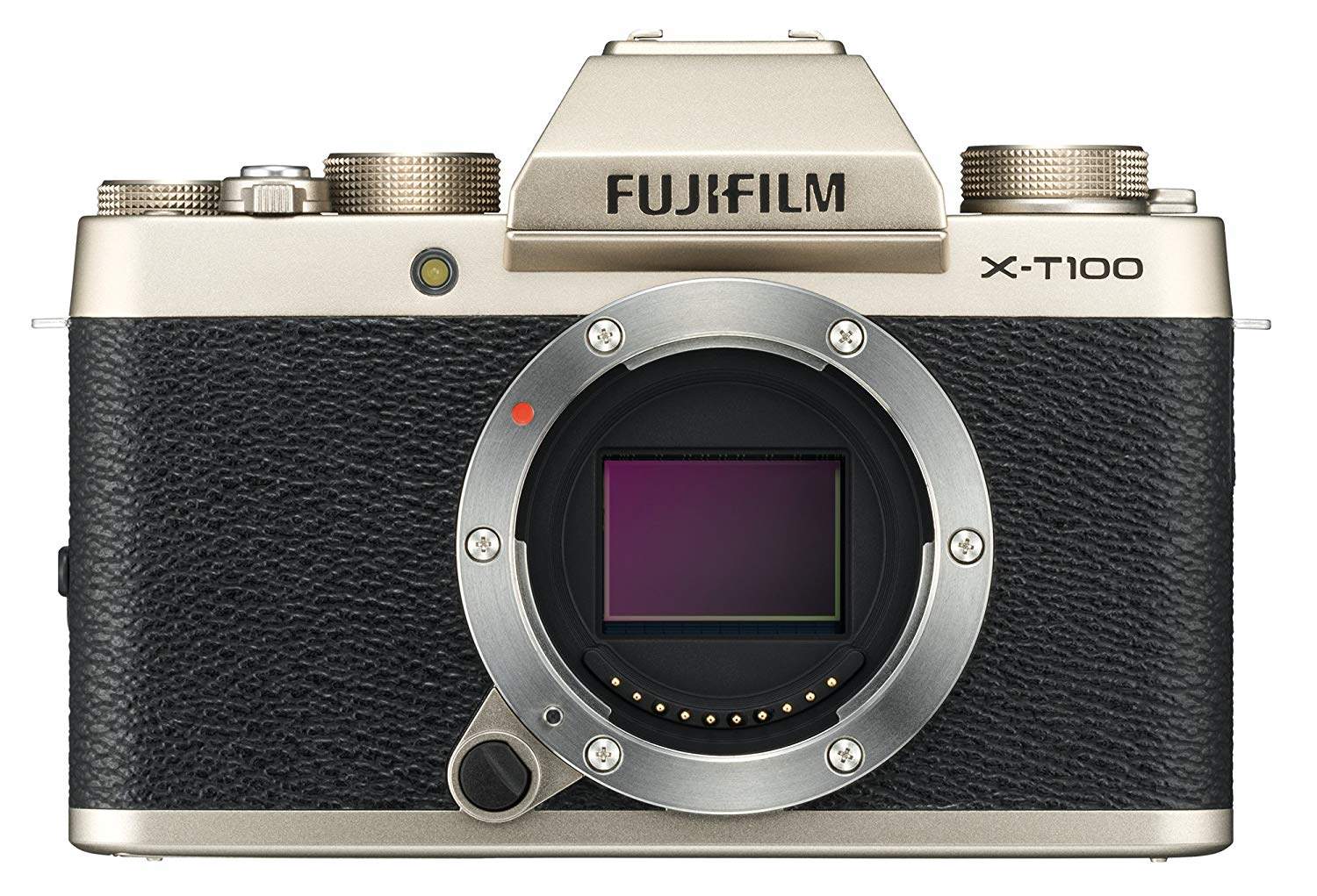 FUJIFILM X-T100 Mirrorless Digital Camera, Champagne Gold (Body 