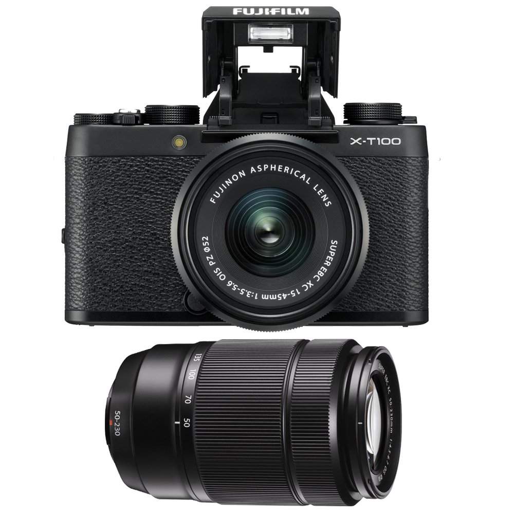 FUJIFILM X-T100 Mirrorless Digital Camera with XC15-45,