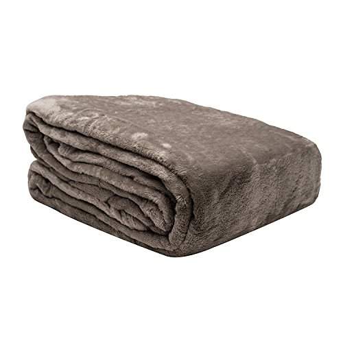 Buy Full Queen Silky Soft Solids Silver Elle Decor Plush Blanket Silky Soft Solids Silver Full Queen Features Price Reviews Online In India Justdial