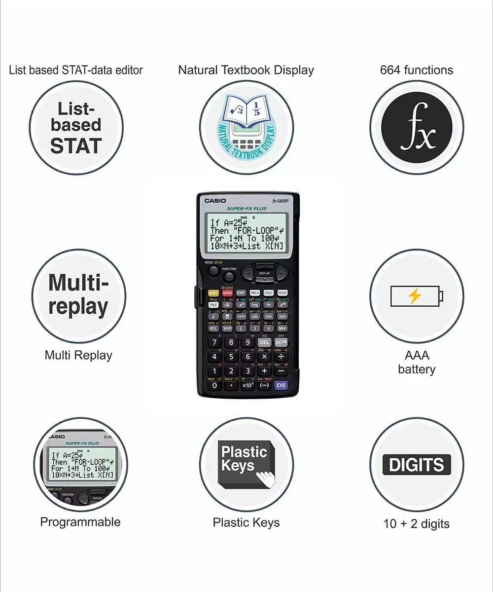 CASIO FX-5800P Scientific Calculator in Kolkata at ₹ 4,219