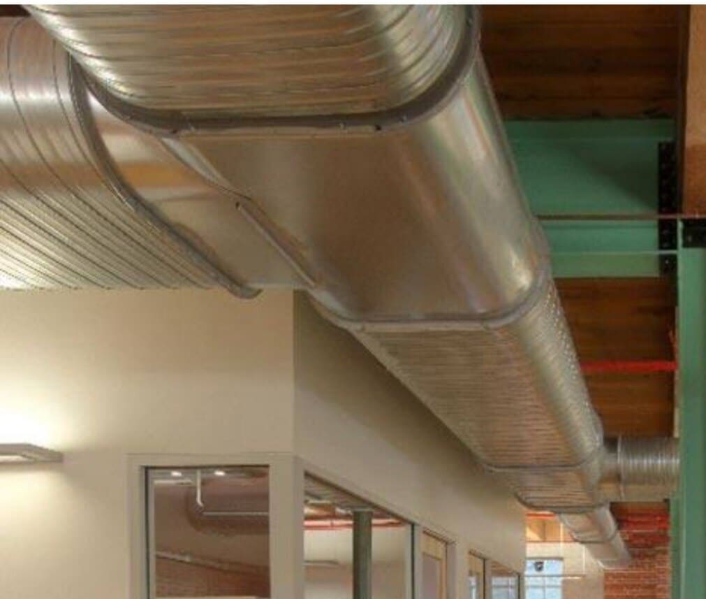 Interior Design Exposed Ductwork In House 100 Mm Stainless Steel