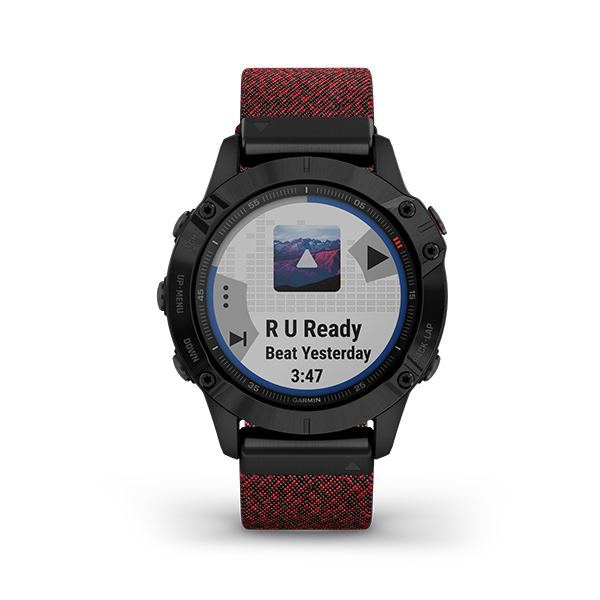 GARMIN 010-02158-65 fnix Smart Watch (Sapphire Black DLC with