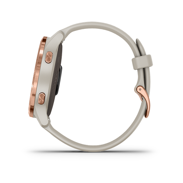 GARMIN 010-02173-29 Venu Smart Watch (Light Sand, Rose Gold) in