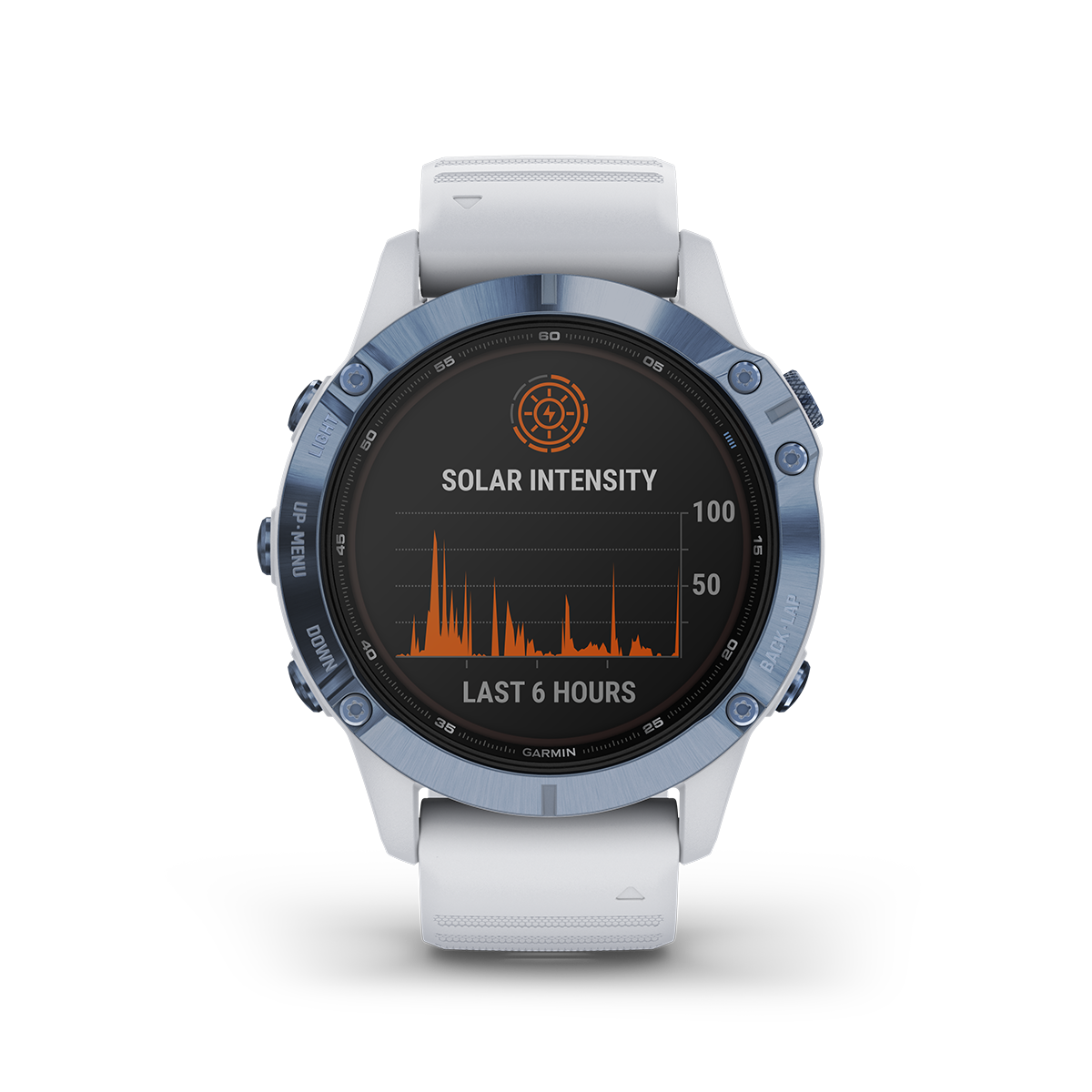 GARMIN 010-02410-41 fenix Pro Solar Smart Watch (Mineral Blue