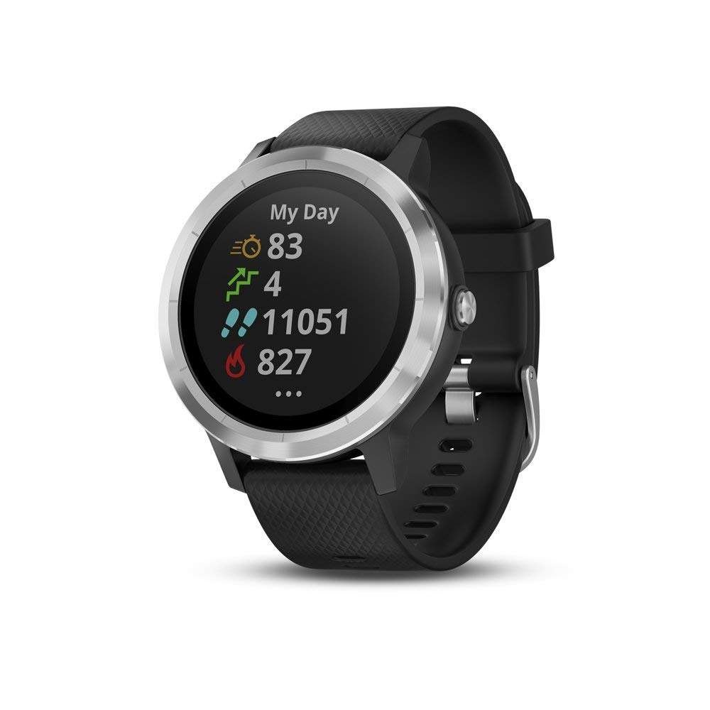 GARMIN vivoactive GPS Smartwatch (Black and Stainless) in
