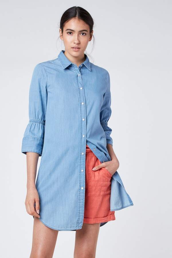 seraphine denim dress Adelia Denim Maternity Dress by Seraphine