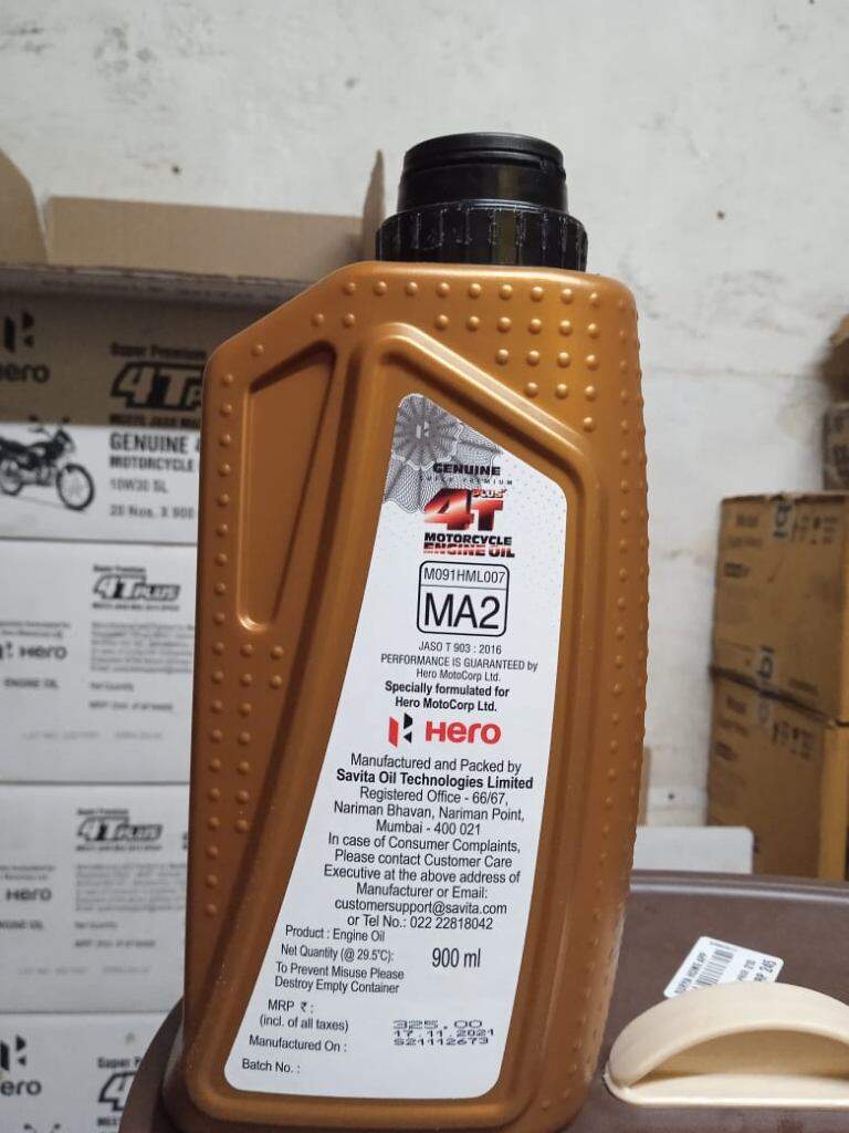 hero genuine engine oil