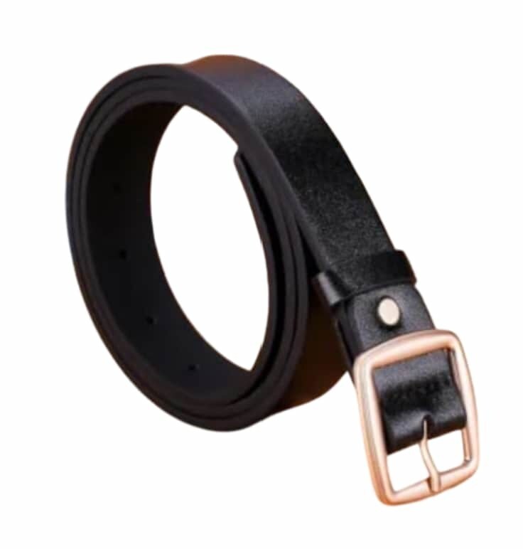 Men's Genuine Leather Formal Waist Belt, Black in Delhi at ₹ 80