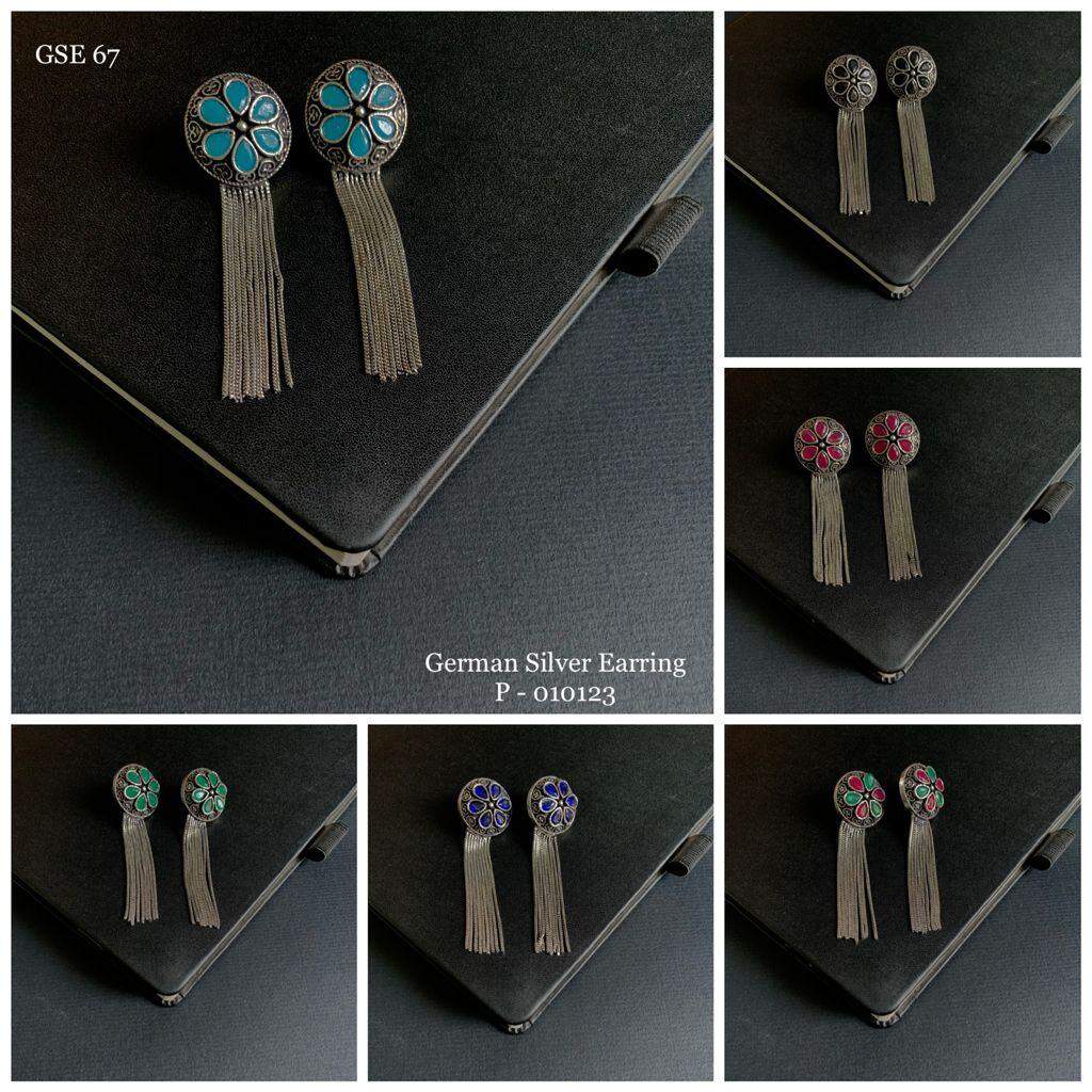 German Silver Earring GSE 67 in Ahmedabad at ₹ 115 Unit by