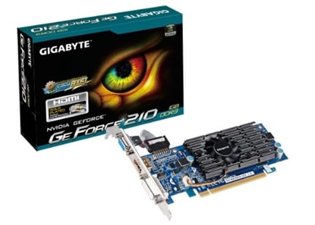 GIGABYTE NVIDIA GeForce 200 Graphic Card [GV-N210D3-1GI
