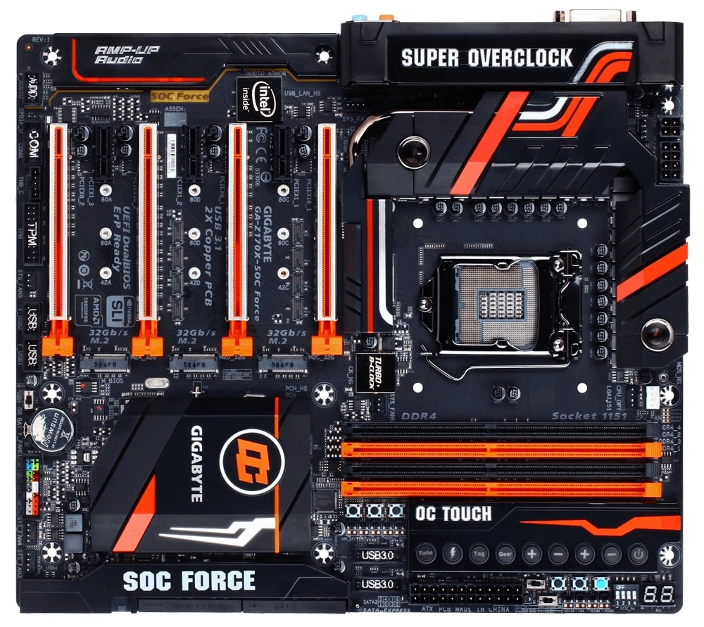 GIGABYTE GA-Z170X-UD3 + Intel i7-7700K Gigabyte Motherboards