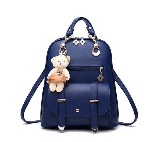 Girls Leather Blue School Bag in Delhi at ₹ 150 ₹ 600 Pc by
