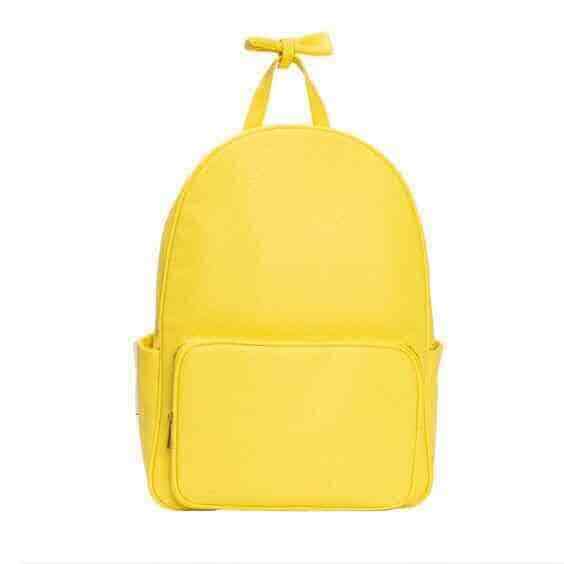Girls Leather Yellow School Bag in Delhi at ₹ 200 ₹ 400 Pc