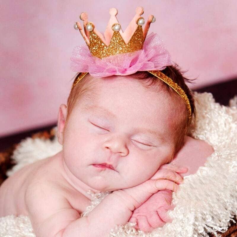 Headband Veggie Floral Baby Bling Bow Girls Shiny Crown Headband