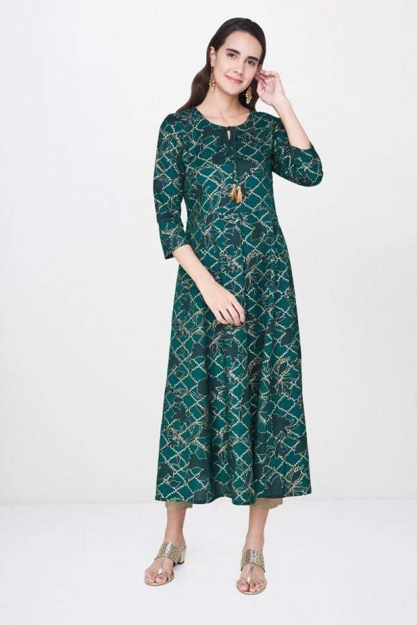 green emerald velvet dress Buy Global Desi Women's Cotton A-Line Ankle Length Dress (FW21GD087DRCDSage  Green_Sage XS) at Amazon.in main image 1