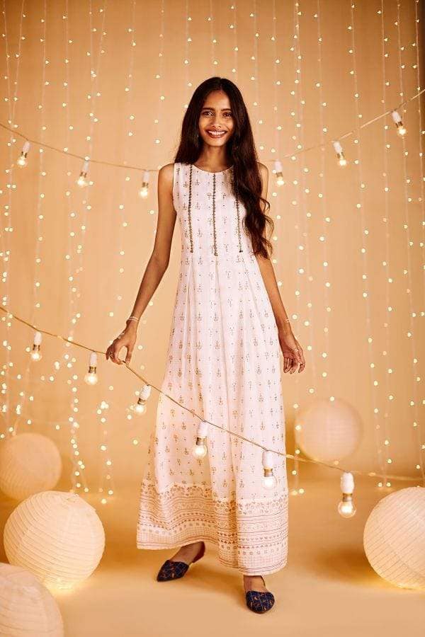 chinese dress ladies Deme by Gabriella Maria White Maxi Dress