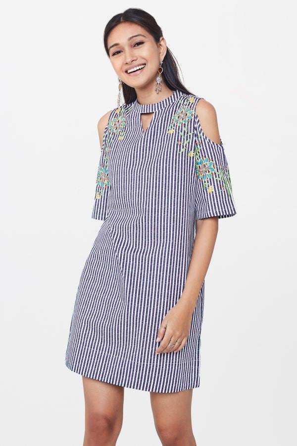 chelsea28 off shoulder dress Chelsea28 Cascading Off the Shoulder Evening Dress in Brown- Ivory Corner Dot at Nordstrom, Size X-Large