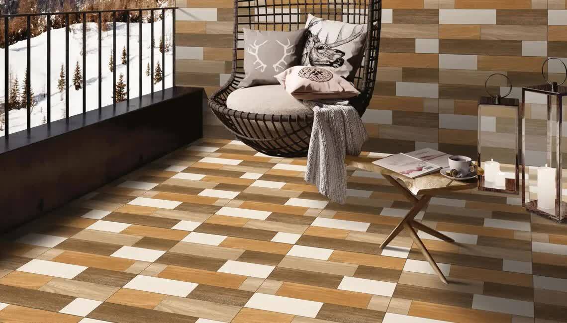 Glossy Johnson Outdoor Vitrified Floor Tiles, Size: 2x2 Feet