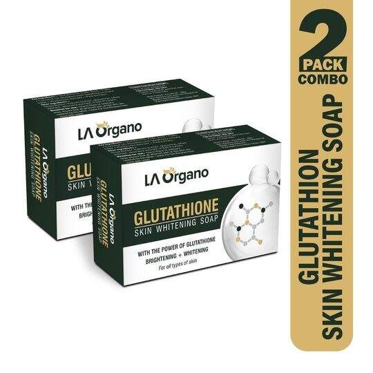 Glutathione Whitening Soap Pack Of Two - Unisex, All Skin in Mumbai at ₹ 325 / Unit by Laorgano (Brand Site)