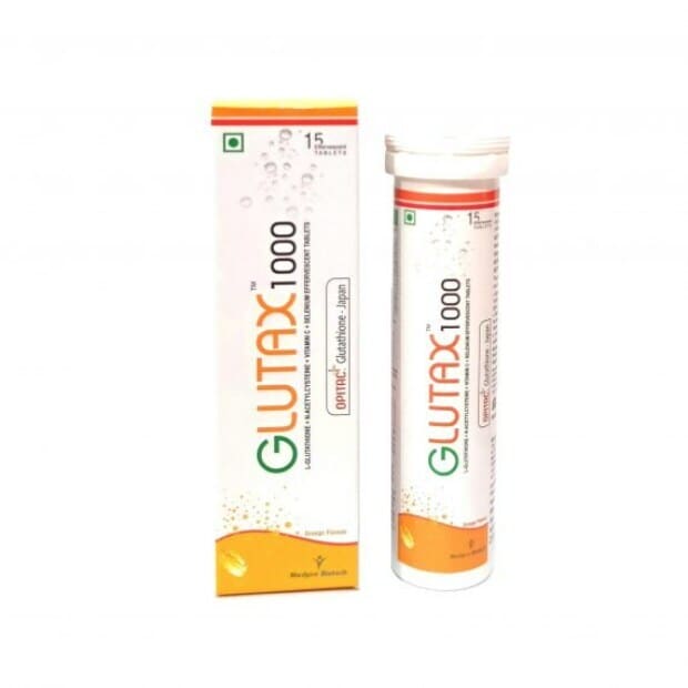 Glutax 1000 L Glutathione With Vitamin C Eff Tablet (Pack Of 1) in Lucknow  at ₹ 1,499 / Btl by Medpro Biotech