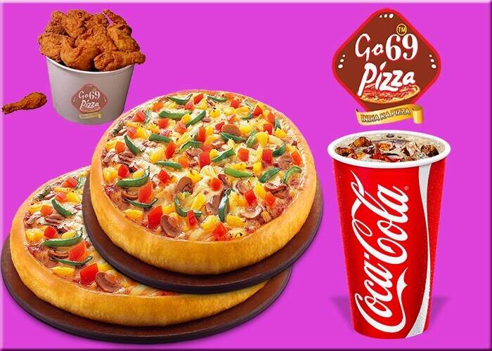 Buy Go 69 Pizza/ 2 Large Pizza, 1 Chicken Bucket(Medium), 1 Cold