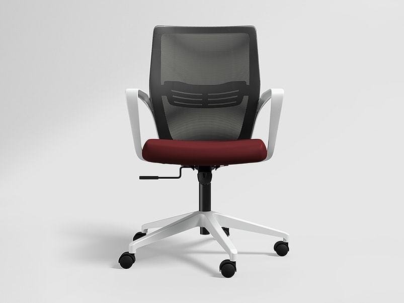 Godrej Interio Vurv Mid Back Executive Chair Milan Red 76x88x76 cm