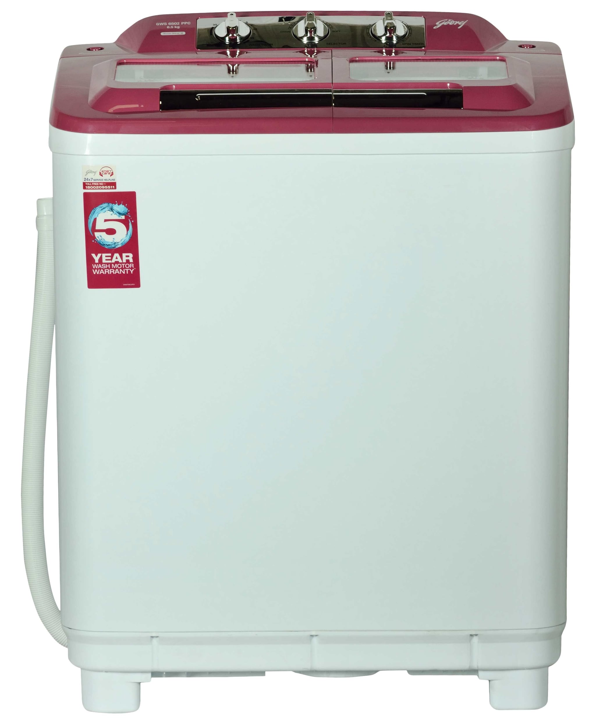 Semi Automatic 6 5 Kg Coral Pink Washing Machine in Anand Dealers