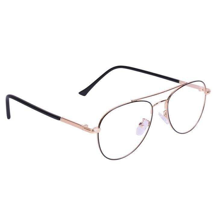 Gold And Black Aviator Metal Eyeglasses L3195 in Delhi at ₹ 999