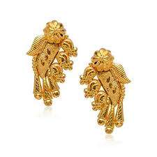 fancy gold earrings with price
