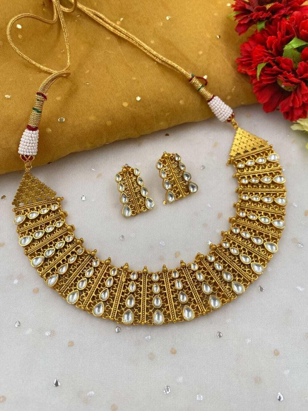 Choker Necklace Pavan Gold Necklace Models Gold Golden 45 Gm