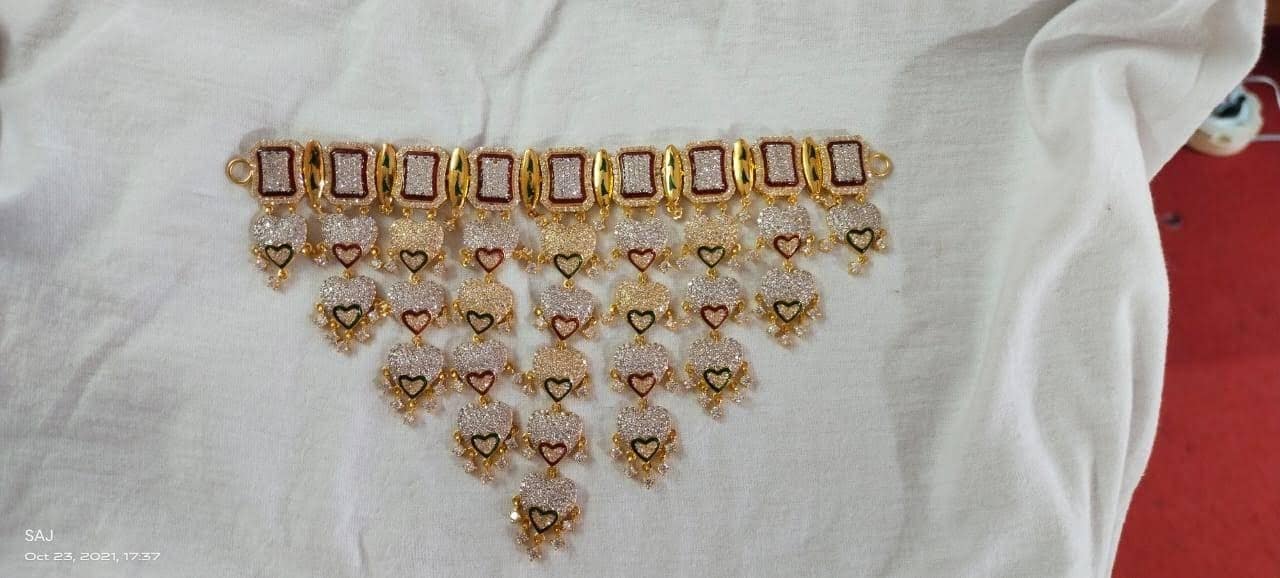 Gold Necklace Set Pattiya Set) 90 to 100 gm in Jodhpur at - Main Image