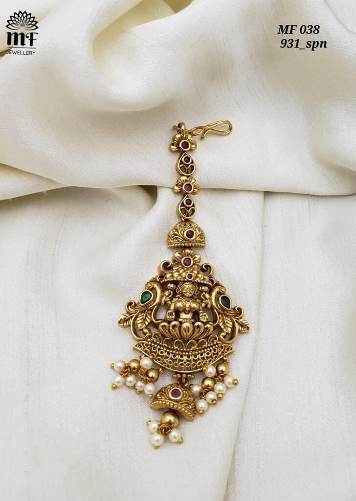Gold Plated Antique Fashion Maang Tikka MF038 in Chennai at ₹ 150 - Main Image