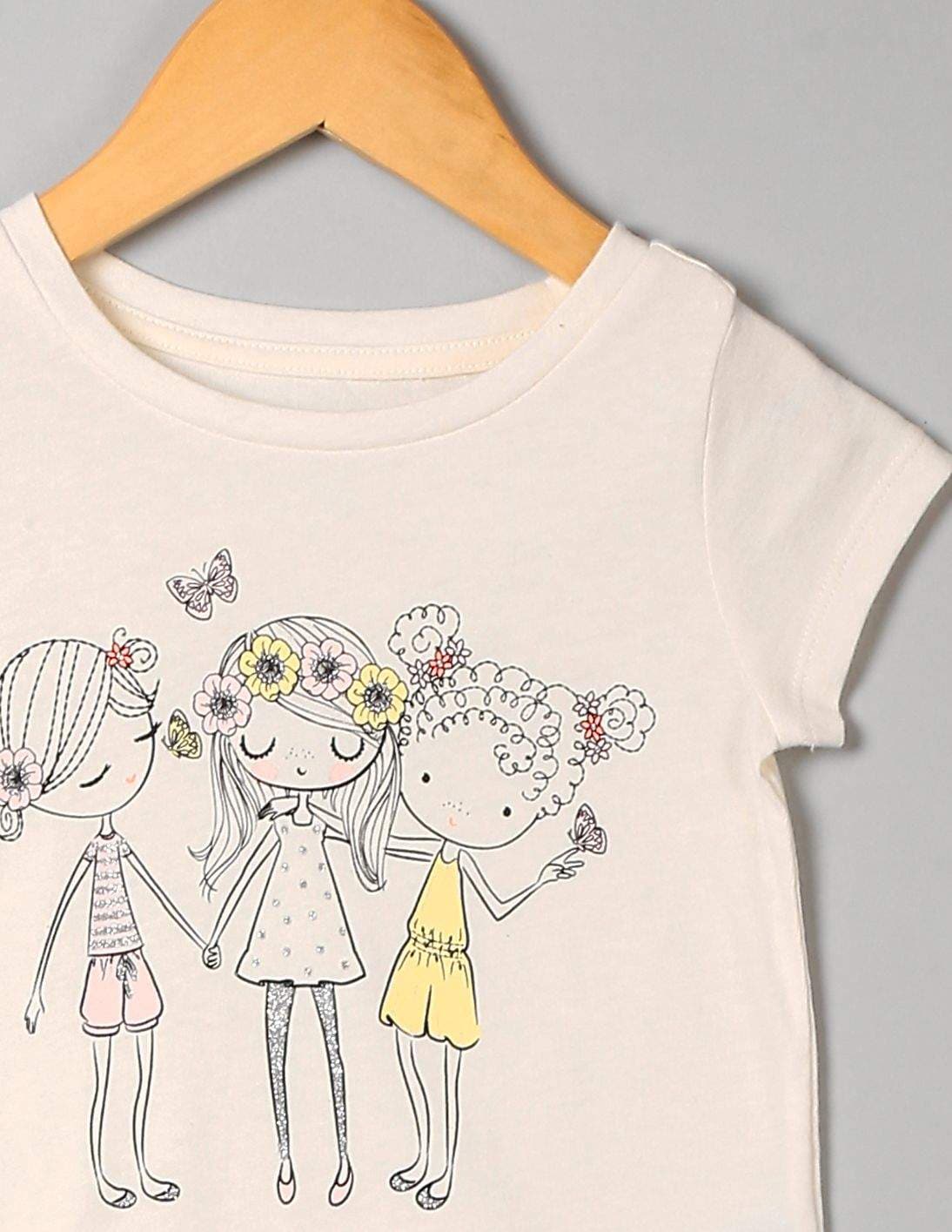 GAP Toddler Girl Graphic T-Shirt (Best Friends, 12-18M) in Noida