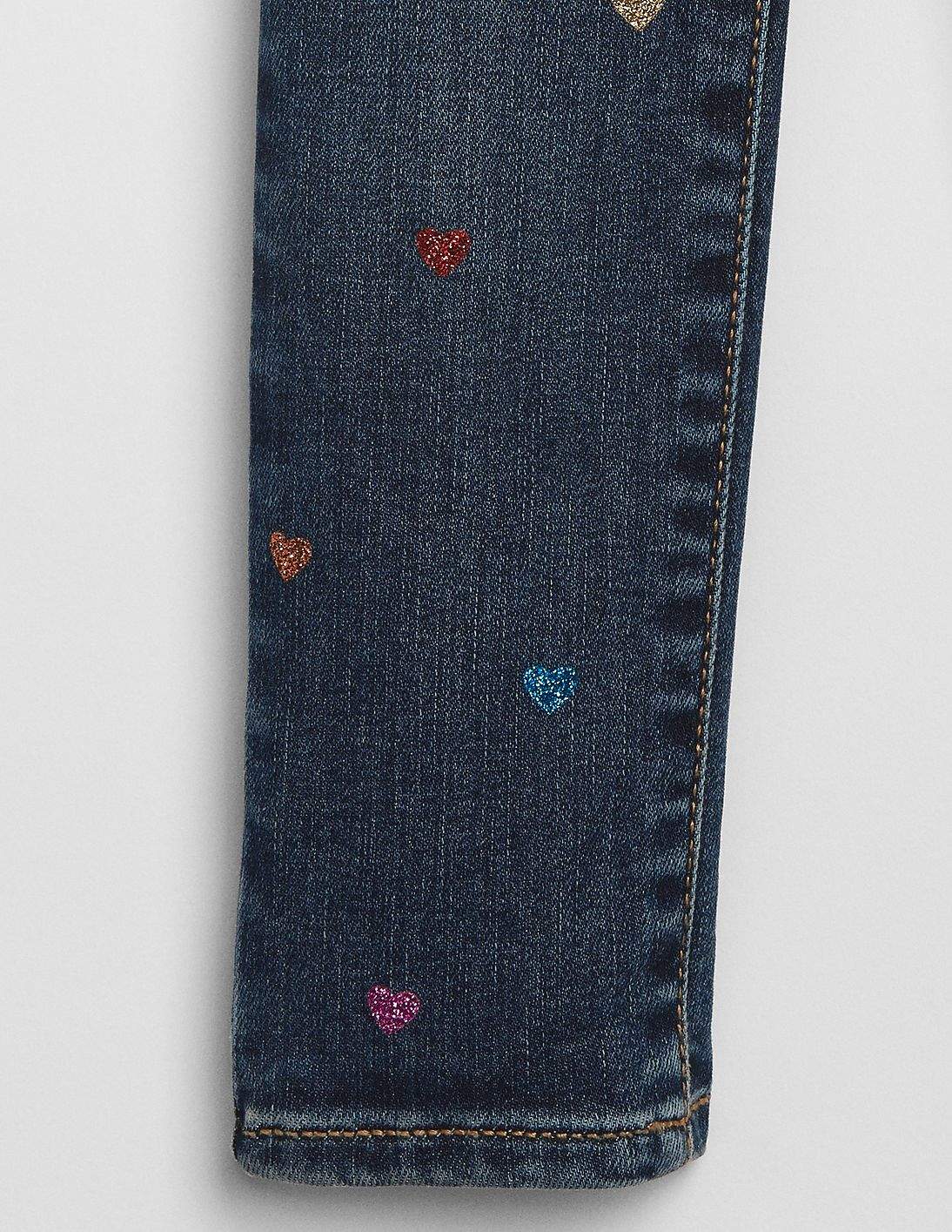 GAP Baby Superdenim Glitter Heart 