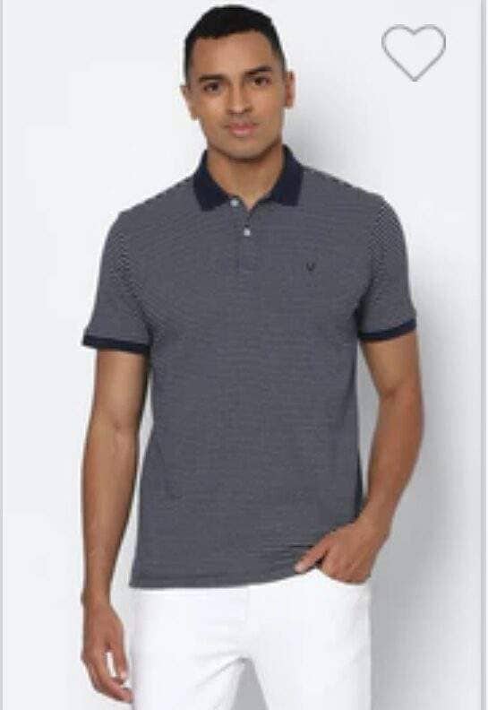 Grey Color Textured Slim Fit Half Sleeve Casual Cotton T-Shirt for