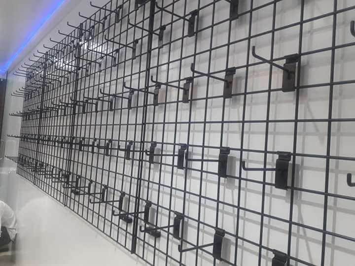 Steel Grid Display Stand Rack, 1500mm Height, 600x400 Size in