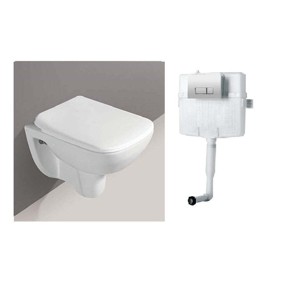 Grohe Slim 89 Mm Thick Concealed Flush Tank Cistern With Flush