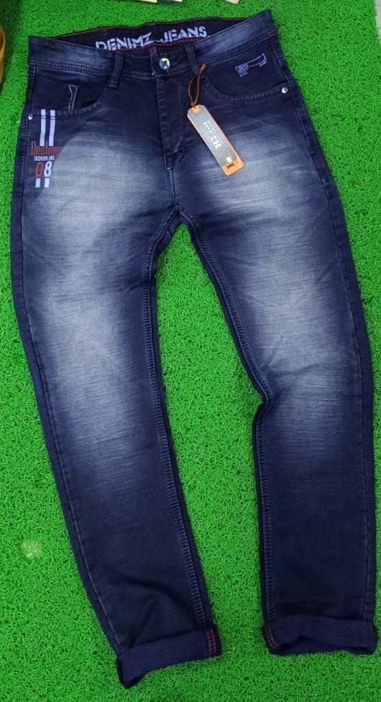 H2 Slub Cotton Jeans For Men Navy Blue in Haridwar at ₹ 545