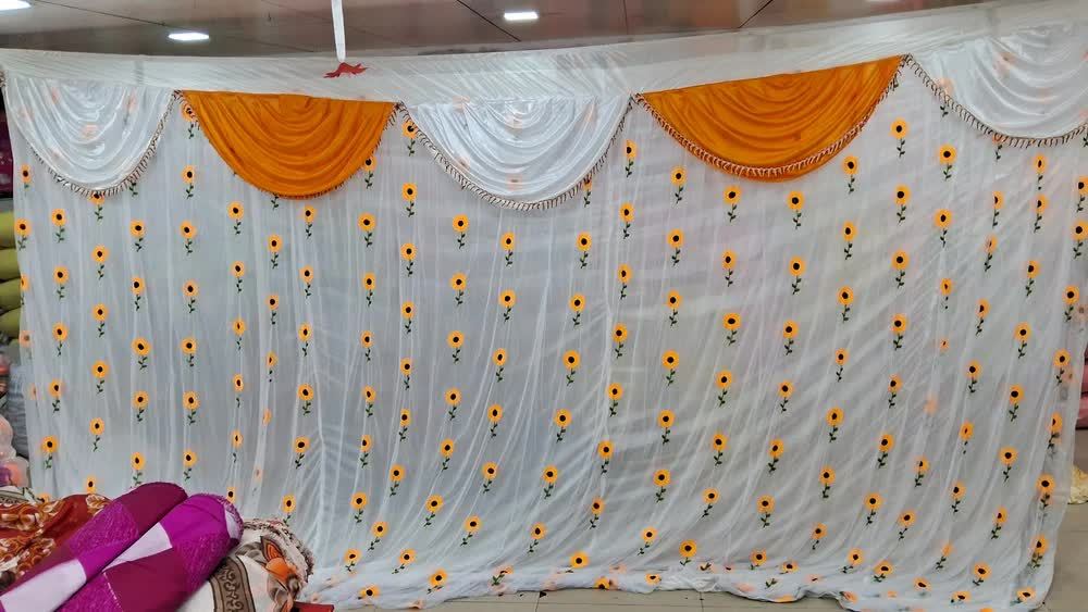 Haldi Function,Wedding Net Wedding Curtain Tent Parda in Surat at