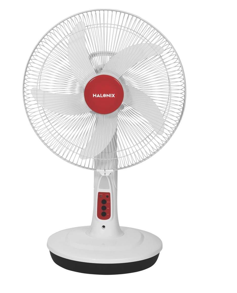 table fan with led light