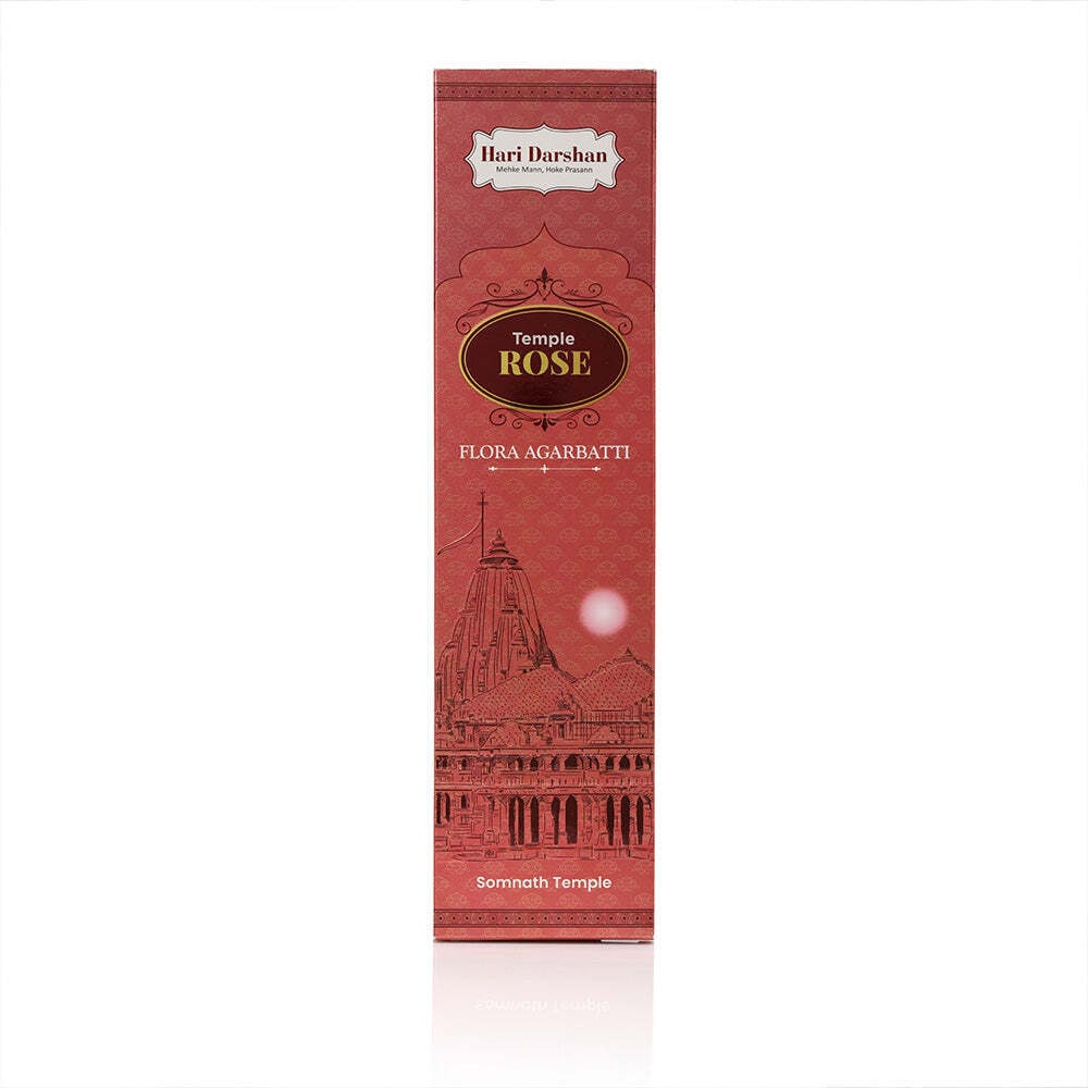 Hari Darshan Temple Rose Premium Flora Agarbatti Incense Sticks
