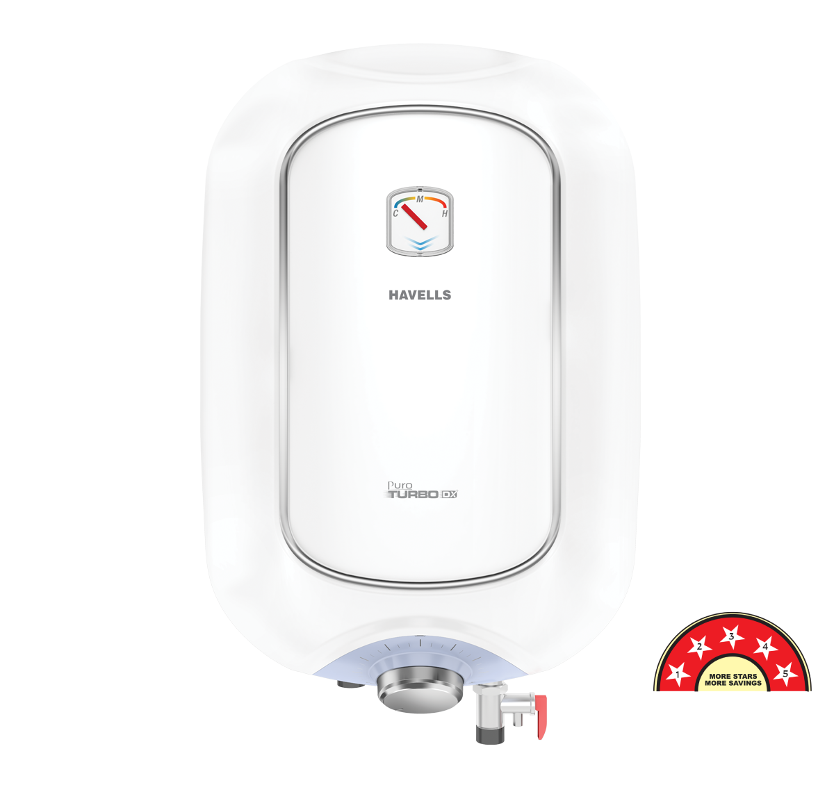 HAVELLS Puro Turbo Dx Water Heater (6 Ltr, White Blue)