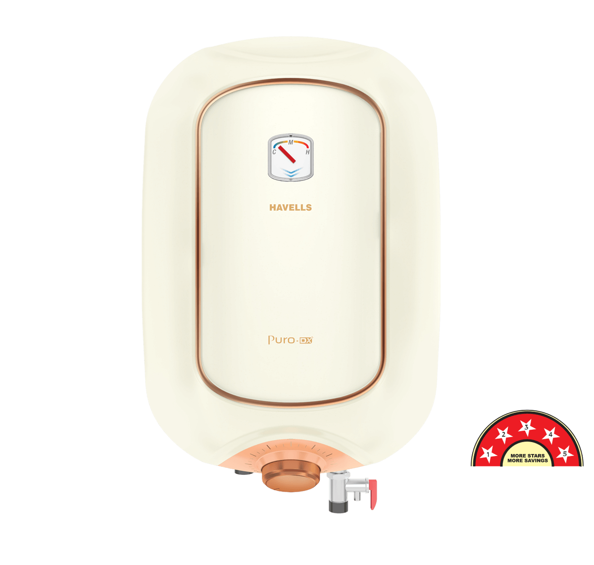HAVELLS Puro Dx Water Heater (15 Ltr, Ivory Pink) in Meerut at