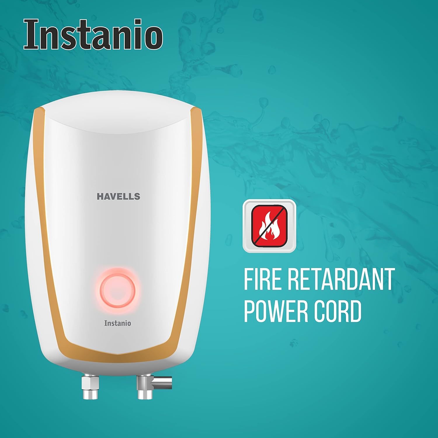 HAVELLS Instanio Instant Water Heater Geyser (White Mustard, Ltr