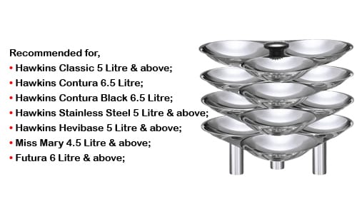 Hawkins Idli Stand Suitable for ltr Pressure Cooker (12 Idlis