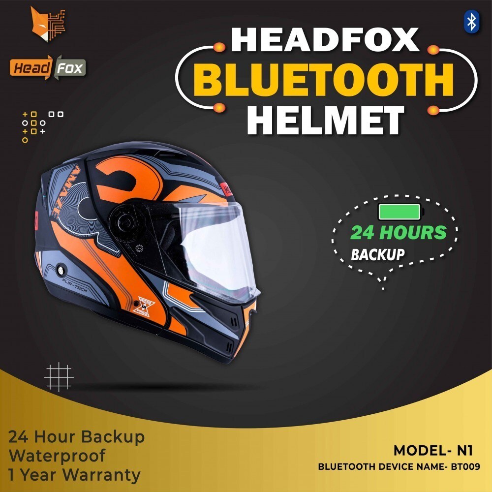Ameerpet Best Helmet Showroom Near Me HEADFOX AZ SMART BLUETOOTH