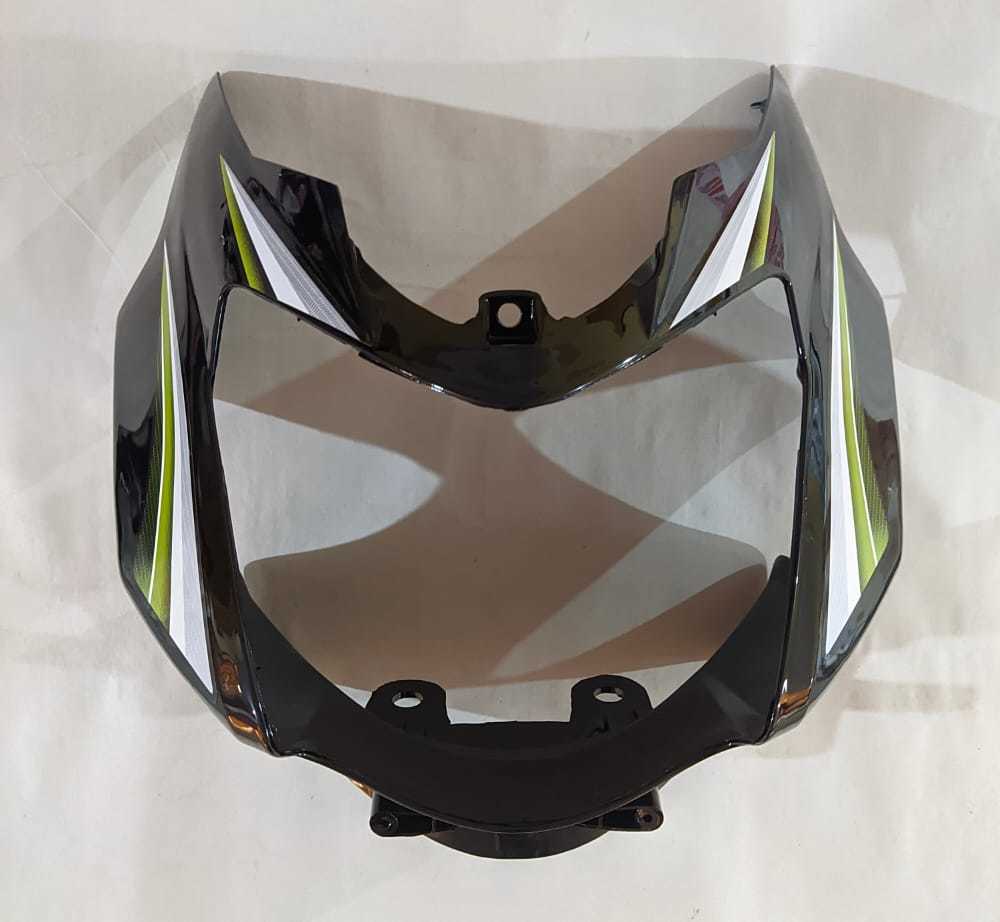 HEADLIGHT VISOR STAR SPORT N/M BLACK WITH GREEN STICKER in Delhi