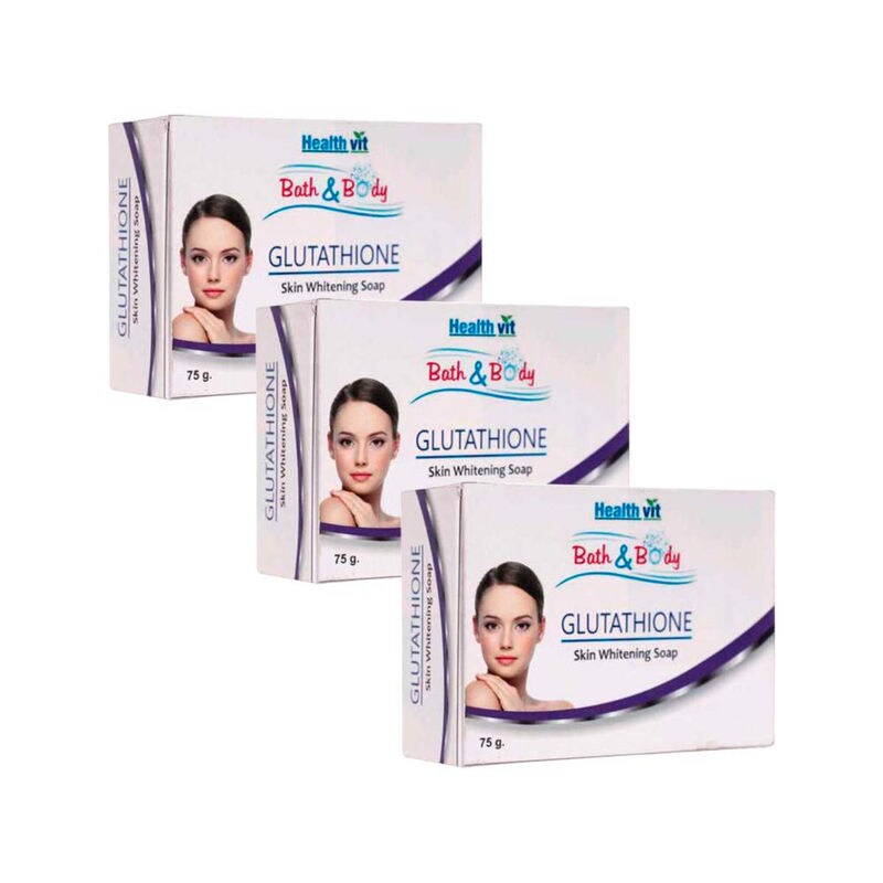 Healthvit Bath and Body Glutathione Skin Whitening Soap, 75g in Ahmedabad at ₹ 125 / Unit by Health Vit