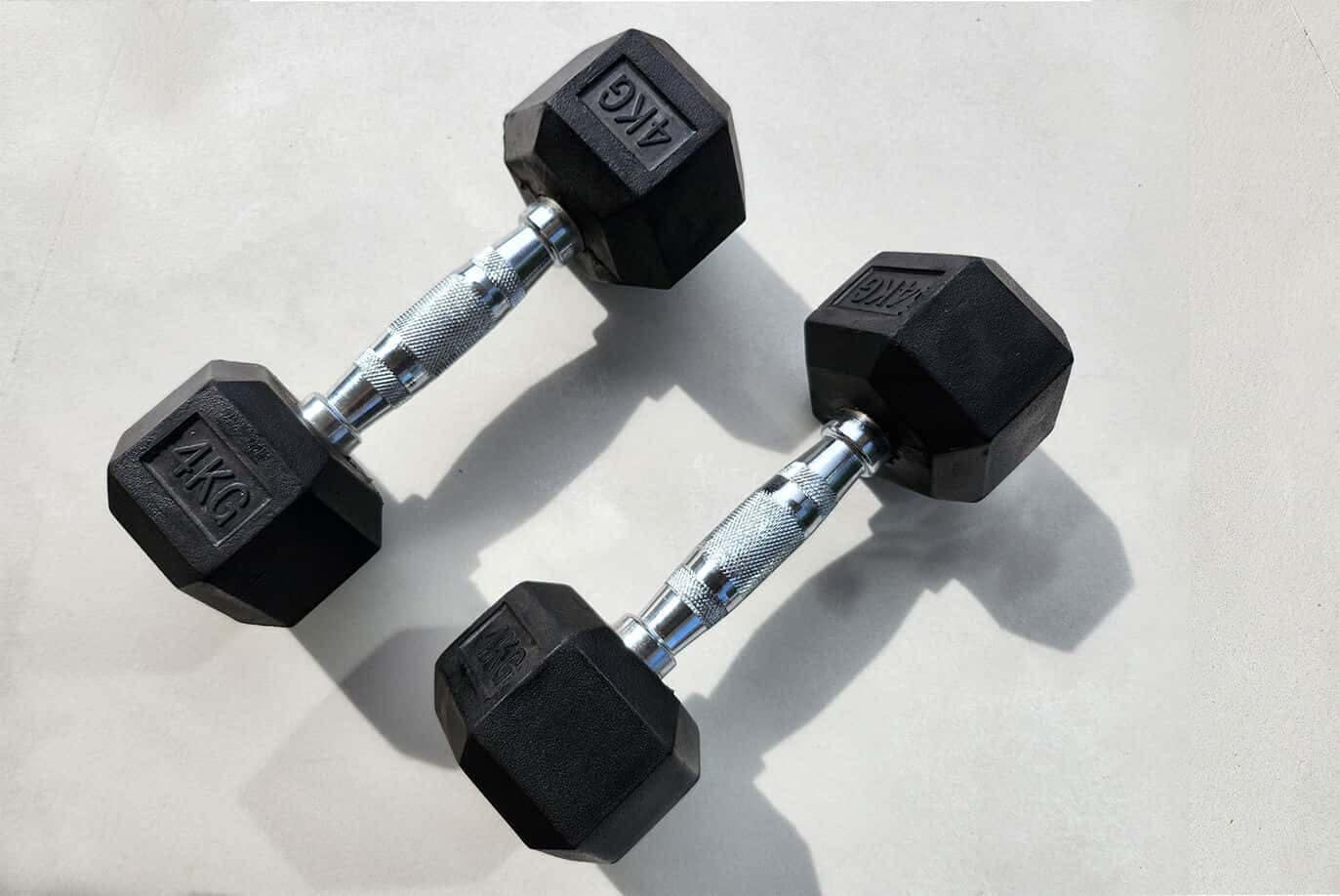 Polished Heavy Duty Rubber Dumbbell For Gym in Nagpur at ₹ 1,500